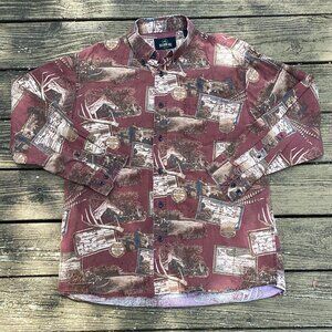 Vintage 2000s/00s RedHead Cowboy Hunting Button Down Shirt Size Large